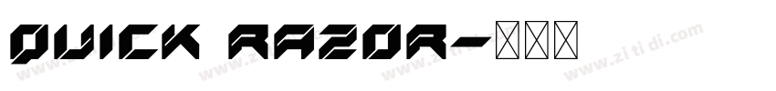 Quick Razor字体转换